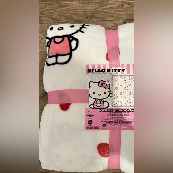 Hello Kitty - Plush Blanket Full/Queen - Picture 1 of 4